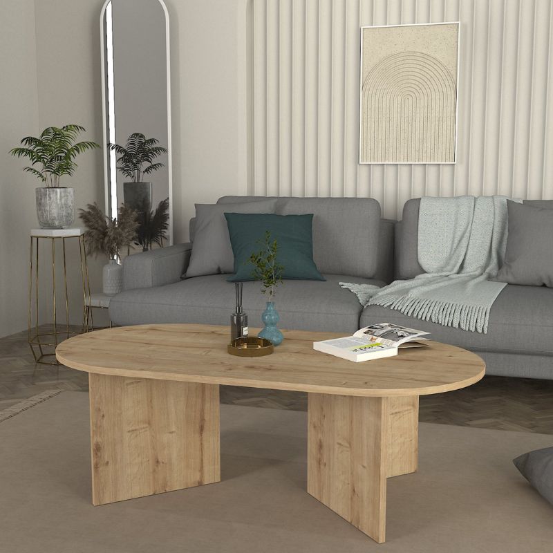 Τραπεζάκι Σαλονιού Cortado Χρώμα Sapphire Oak 120x60x39,6