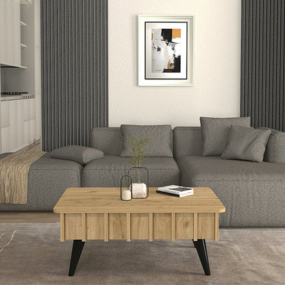 Τραπεζάκι Σαλονιού Gemma Χρώμα Sepet Oak 90x59,6x36,8