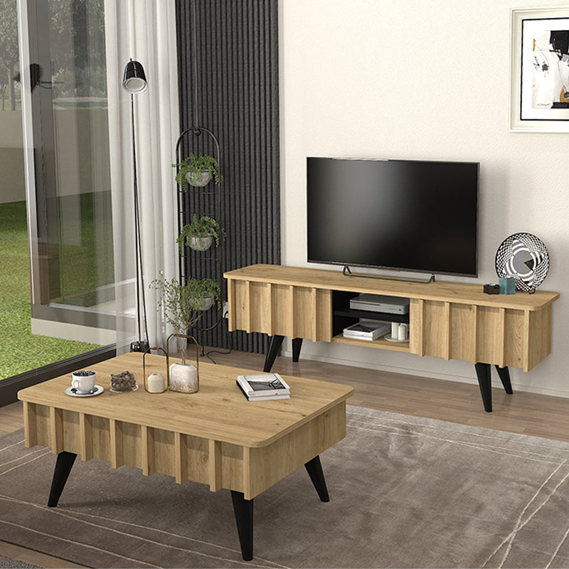 Τραπεζάκι Σαλονιού Gemma Χρώμα Sepet Oak 90x59,6x36,8