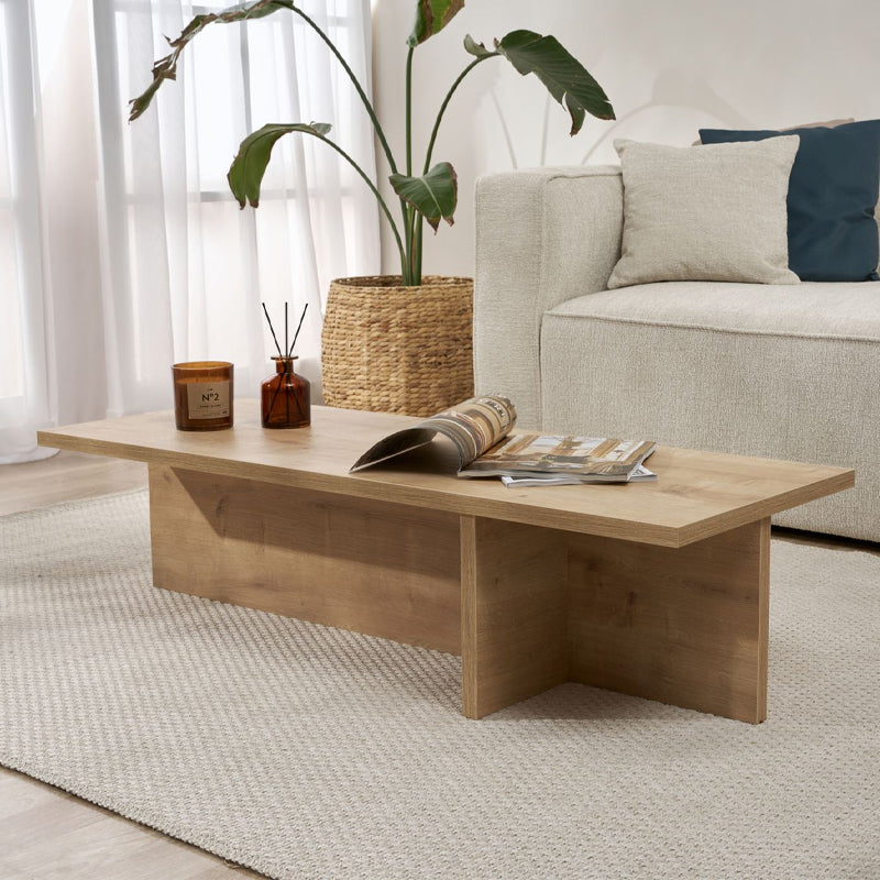 Τραπεζάκι Σαλονιού Harbor Χρώμα Sapphire Oak 120x45x30
