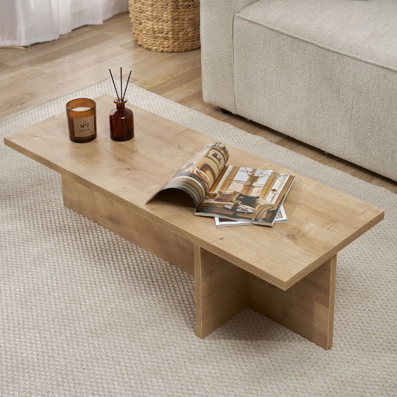 Τραπεζάκι Σαλονιού Harbor Χρώμα Sapphire Oak 120x45x30