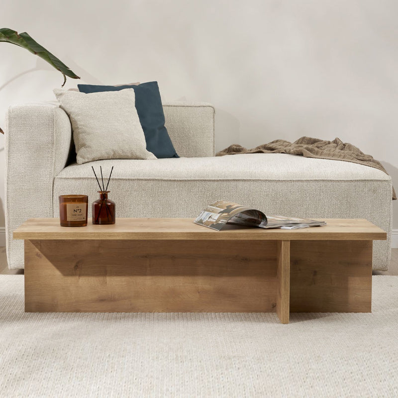 Τραπεζάκι Σαλονιού Harbor Χρώμα Sapphire Oak 120x45x30