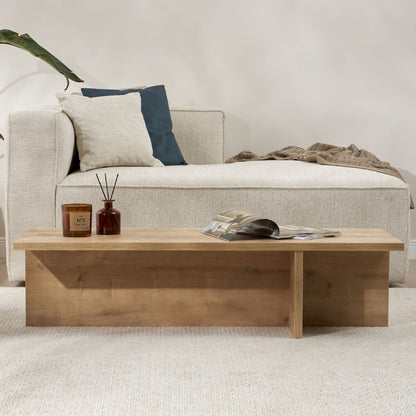 Τραπεζάκι Σαλονιού Harbor Χρώμα Sapphire Oak 120x45x30