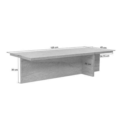 Τραπεζάκι Σαλονιού Harbor Χρώμα Sapphire Oak 120x45x30