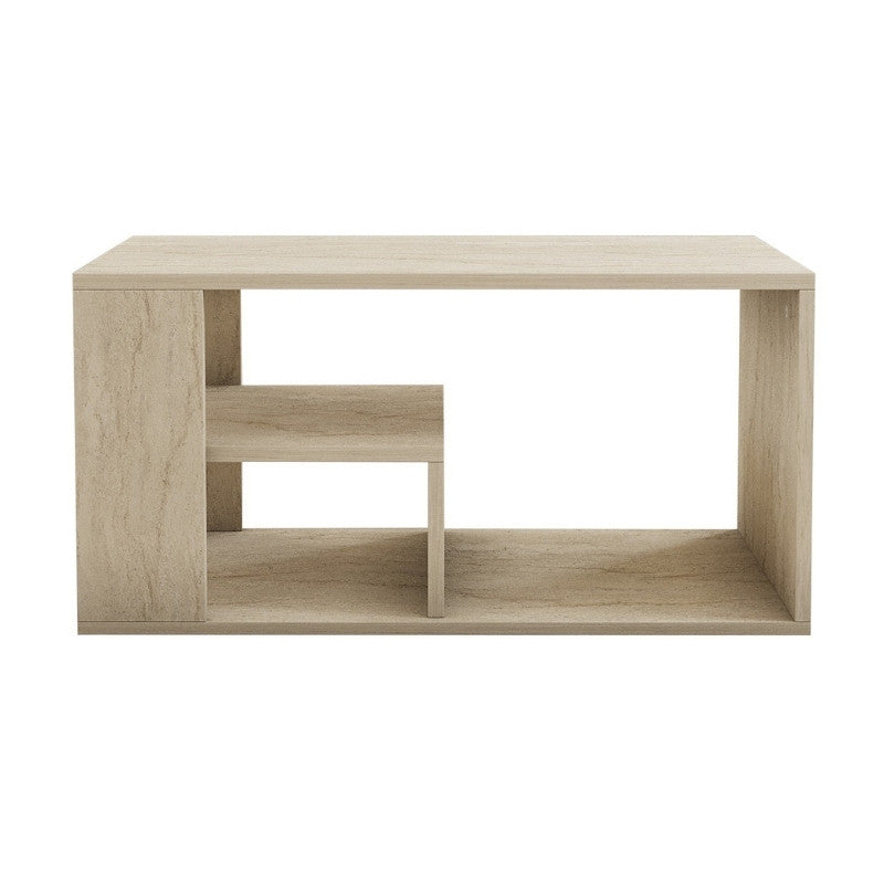 Τραπεζάκι Σαλονιού Rodom Χρώμα Travertine 80x50x40