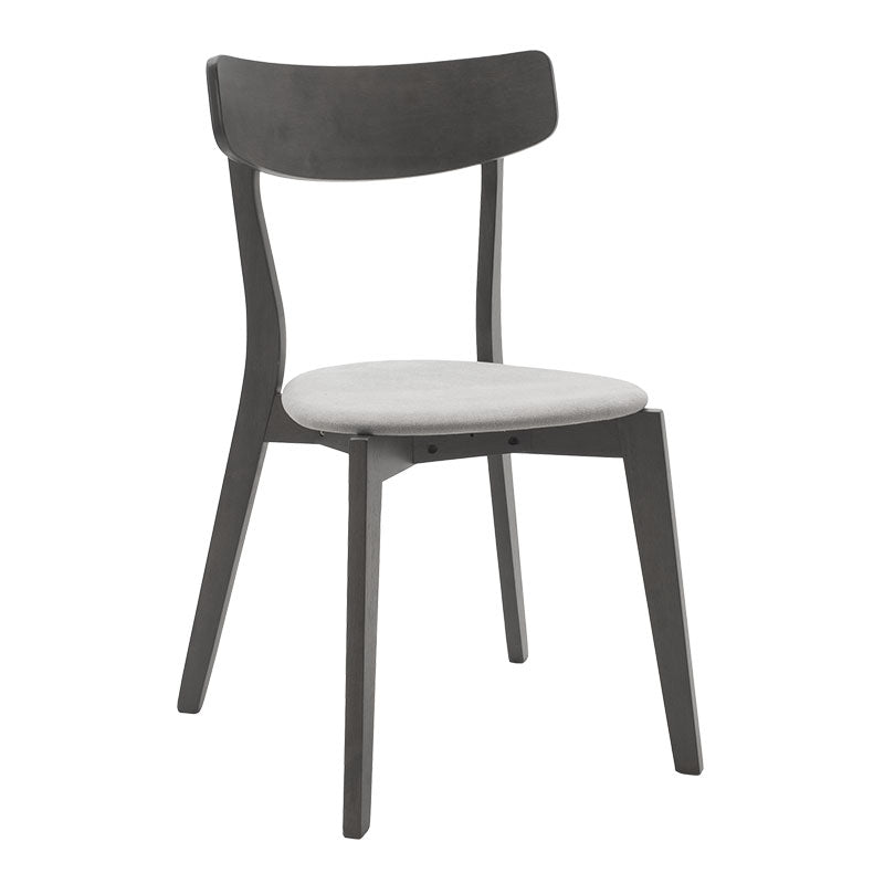 Τραπεζαρία Benson - Toto Σετ 5 Τμχ Rustic Grey - Ύφασμα Grey 80x80x75