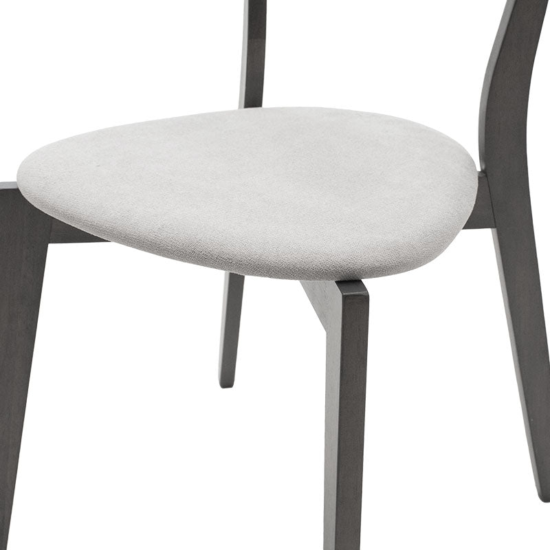 Τραπεζαρία Benson - Toto Σετ 5 Τμχ Rustic Grey - Ύφασμα Grey 80x80x75
