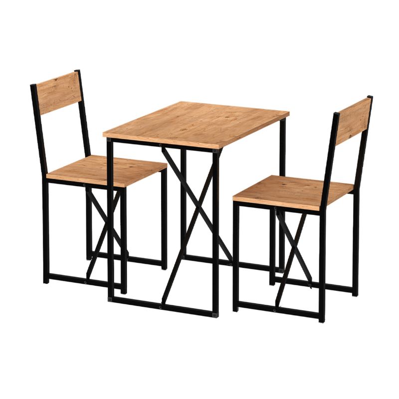 Τραπεζαρία Maysa Σετ 3 Τμχ Χρώμα Pine Oak 72,5x52,5x71,8