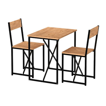 Τραπεζαρία Maysa Σετ 3 Τμχ Χρώμα Pine Oak 72,5x52,5x71,8