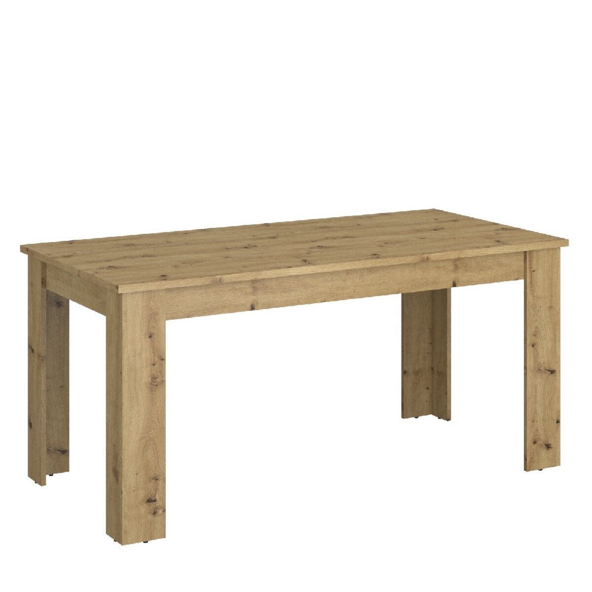 Τραπέζι Ayson Βελανιδιά με Σκούρα Νερά 160x80x75.1