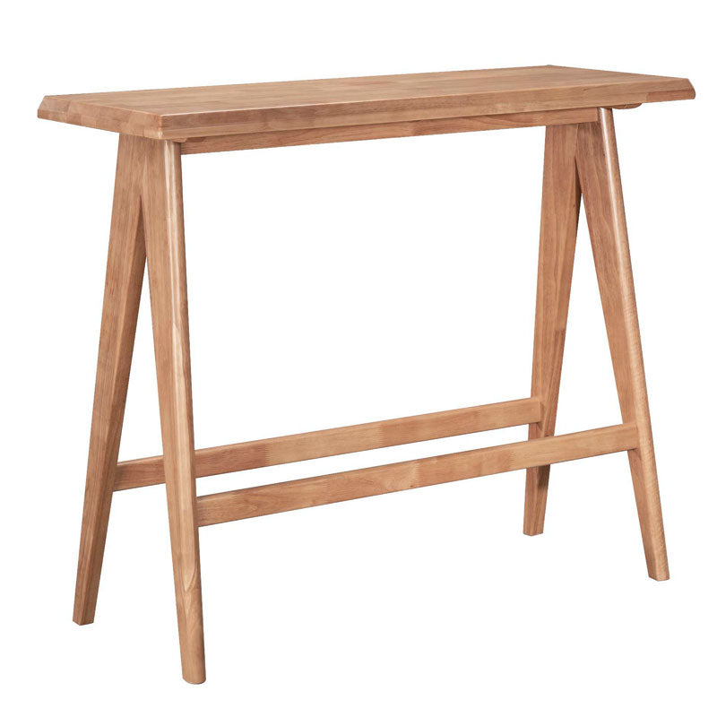 Τραπέζι Bar Winslow Ξύλο Rubberwood Ανοικτό Καρυδί 120x45x100