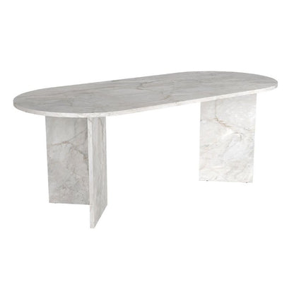 Τραπέζι Cortado Χρώμα Λευκό Εφέ Μαρμάρου 200x90x74