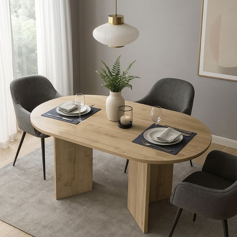 Τραπέζι Cortado Χρώμα Sapphire Oak 138x80x75