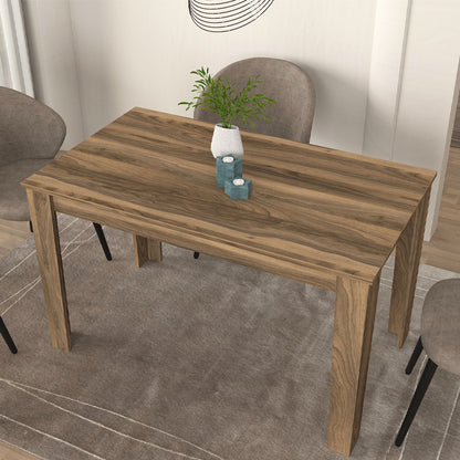 Τραπέζι Darlen Χρώμα Καρυδί 125x72x74