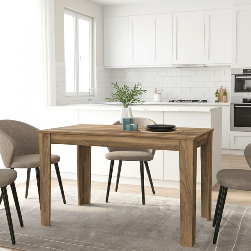 Τραπέζι Darlen Χρώμα Καρυδί 125x72x74