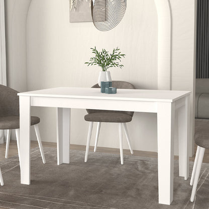 Τραπέζι Darlen Χρώμα Λευκό 125x72x74