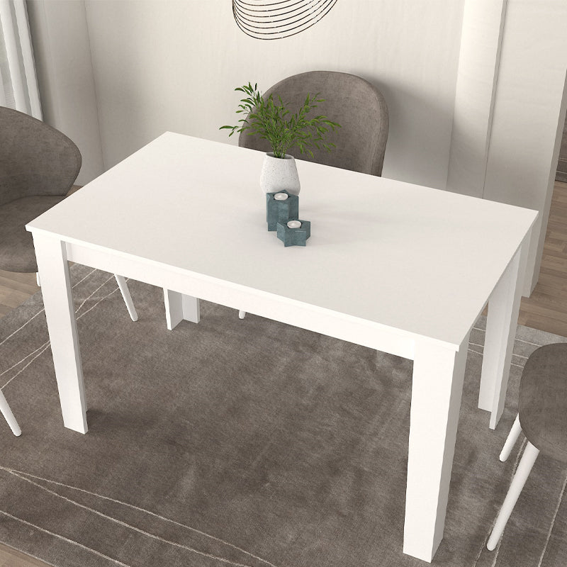 Τραπέζι Darlen Χρώμα Λευκό 125x72x74