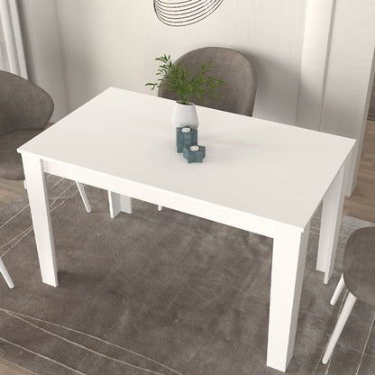 Τραπέζι Darlen Χρώμα Λευκό 125x72x74