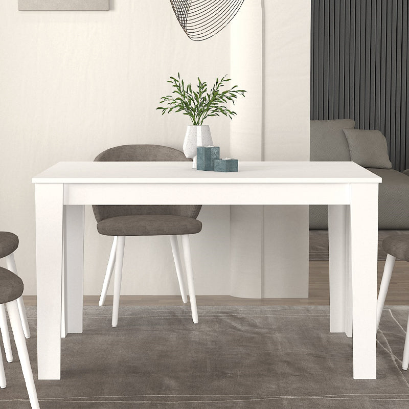 Τραπέζι Darlen Χρώμα Λευκό 125x72x74