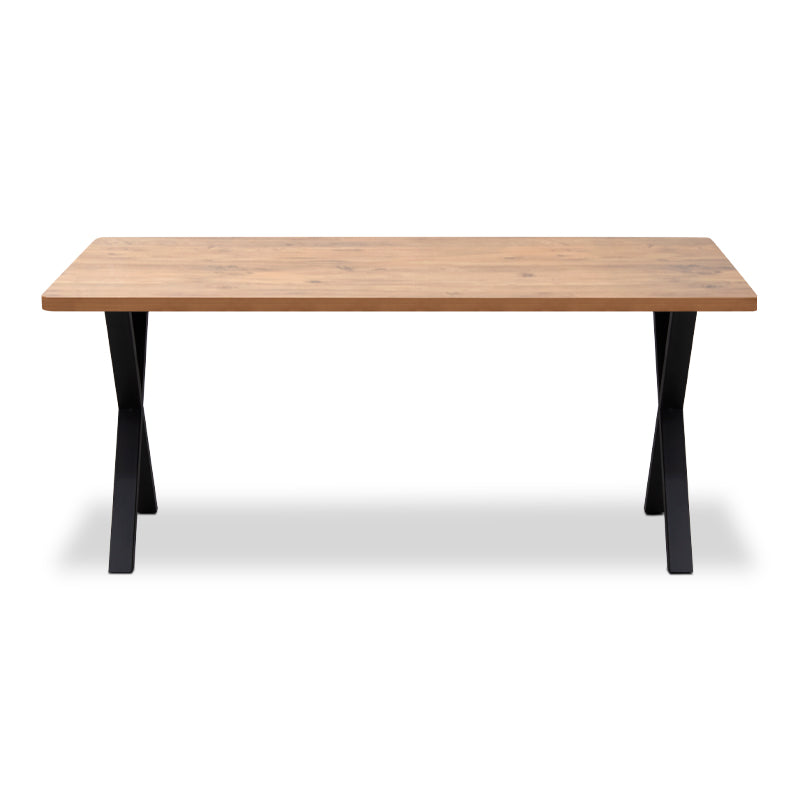 Τραπέζι Jeremy MDF - Μεταλλικό Χρώμα Ακακίας 160x80x75