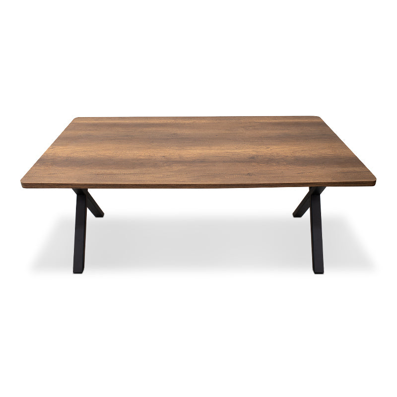 Τραπέζι Jeremy MDF - Μεταλλικό Χρώμα Καρυδί 140x80x75