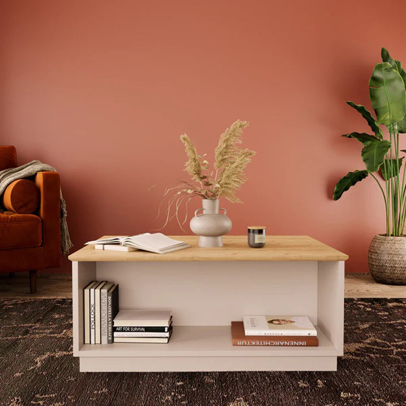 Τραπέζι Monik σε Oak-Ανοιχτό Γκρι Απόχρωση 90x56x40