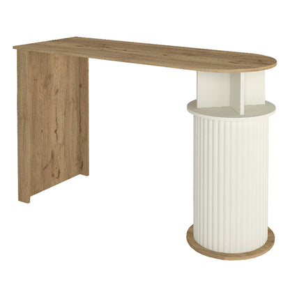 Τραπέζι Μπαρ Bohema Χρώμα Sepet Oak - Ivory 150x51,6x101,8