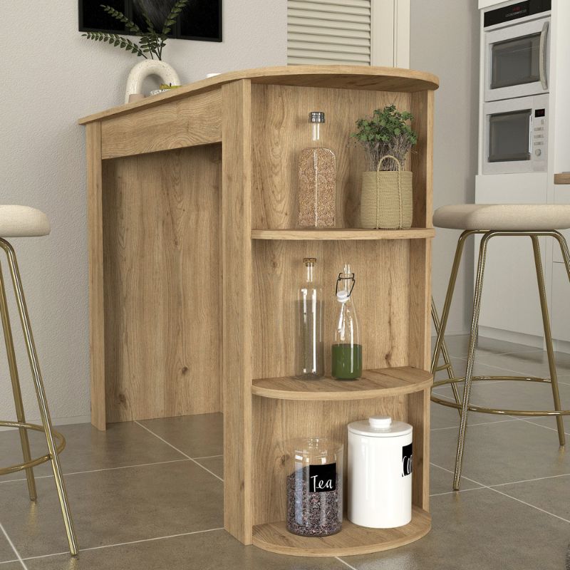 Τραπέζι Μπαρ Vigne Χρώμα Sepet Oak 150x51,6x101,8