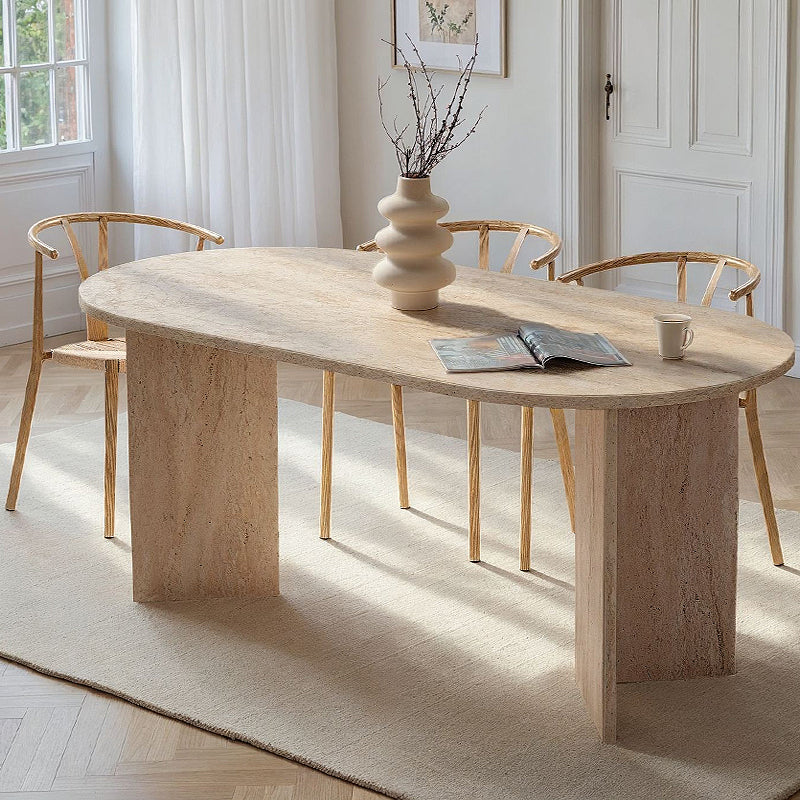 Τραπέζι Sablin Χρώμα Travertine 180x89,5x75