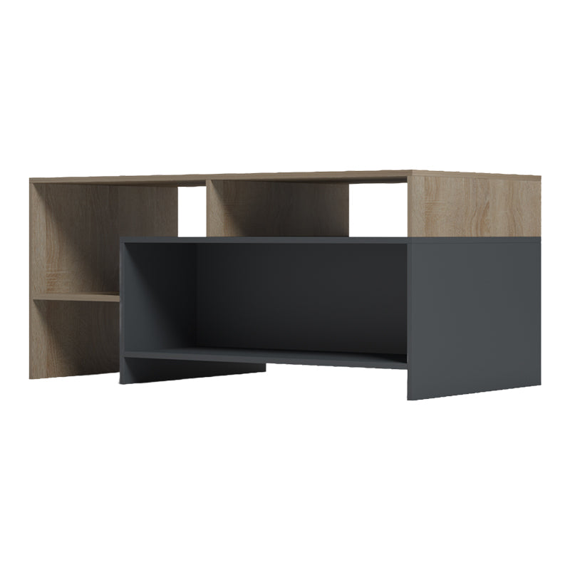 Τραπέζι Σαλονιού Consa Sonoma - Ανθρακί 120x60x52.8