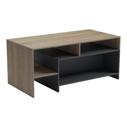 Τραπέζι Σαλονιού Consa Sonoma - Ανθρακί 120x60x52.8