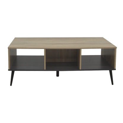 Τραπέζι Σαλονιού Zezan σε Sonoma-Ανθρακί Απόχρωση 121x60x44.5
