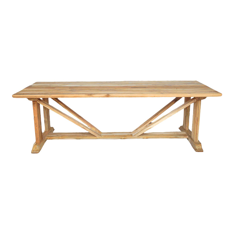 Τραπέζι Smarious Teak Ξύλο σε Φυσική Απόχρωση 250x100x78
