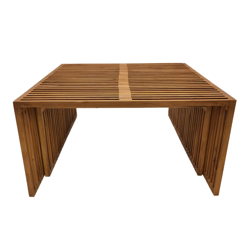 Τραπέζι Tinnie Σετ 2 Τεμ Teak Ξύλο σε Φυσική Απόχρωση