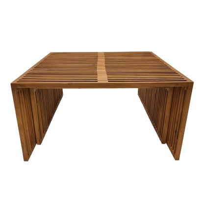 Τραπέζι Tinnie Σετ 2 Τεμ Teak Ξύλο σε Φυσική Απόχρωση
