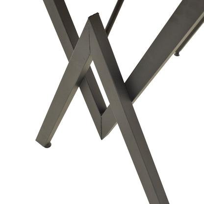Τραπέζι Vertex Oak με Μαύρα Μεταλλικά Πόδια 110x70x72