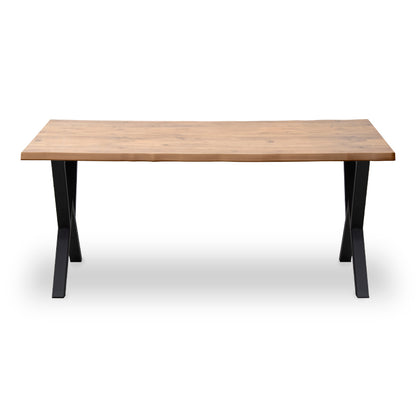 Τραπέζι Walter MDF - Μεταλλικό Χρώμα Ακακίας 140x80x75