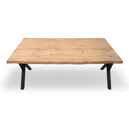 Τραπέζι Walter MDF - Μεταλλικό Χρώμα Ακακίας 140x80x75