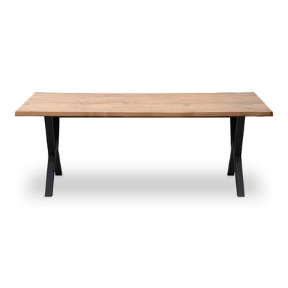 Τραπέζι Walter MDF - Μεταλλικό Χρώμα Ακακίας 200x100x75