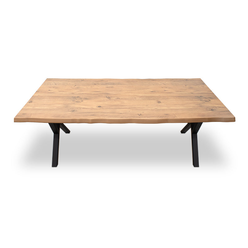 Τραπέζι Walter MDF - Μεταλλικό Χρώμα Ακακίας 200x100x75
