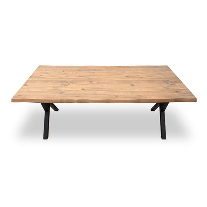 Τραπέζι Walter MDF - Μεταλλικό Χρώμα Ακακίας 200x100x75