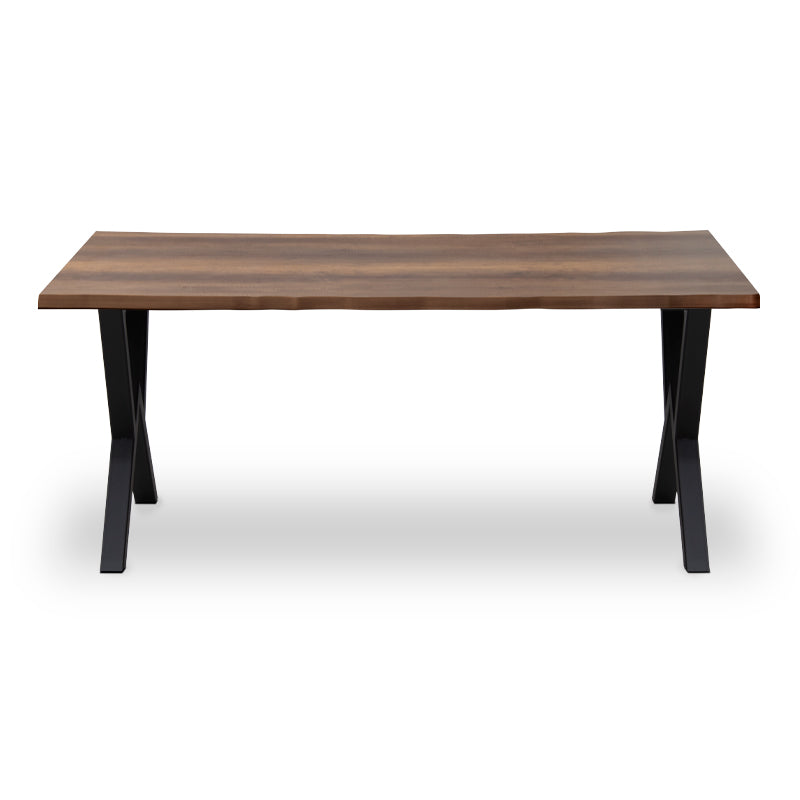 Τραπέζι Walter MDF - Μεταλλικό Χρώμα Καρυδί 140x80x75