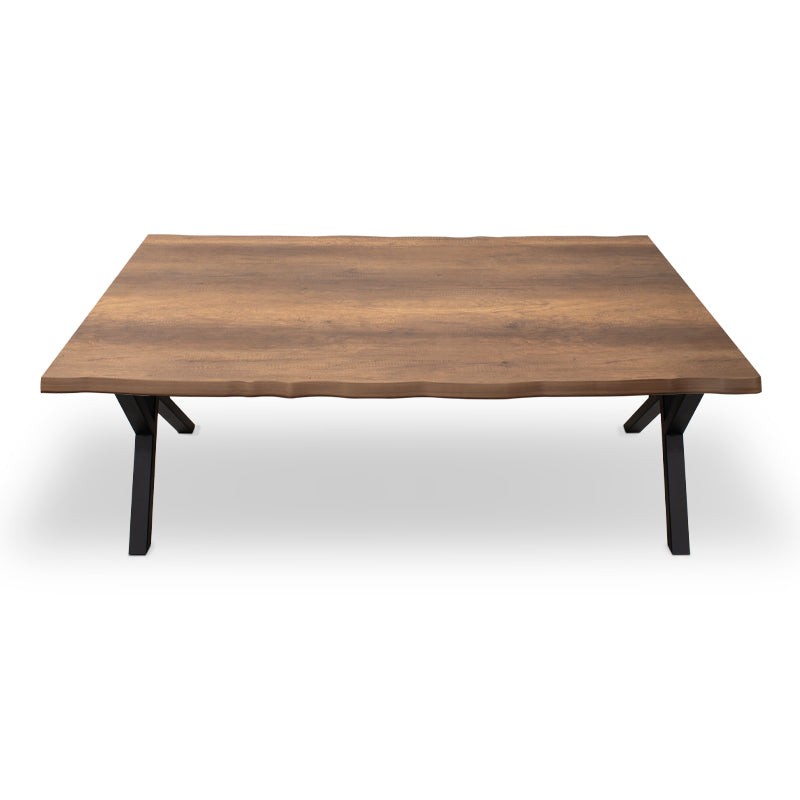 Τραπέζι Walter MDF - Μεταλλικό Χρώμα Καρυδί 140x80x75