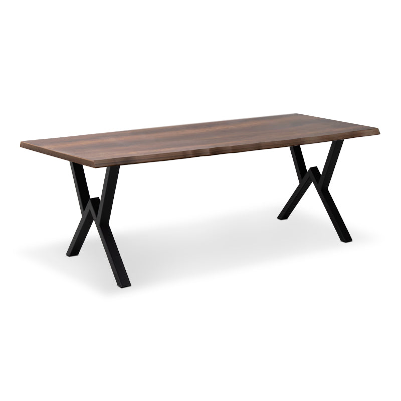 Τραπέζι Walter MDF - Μεταλλικό Χρώμα Καρυδί 200x100x75