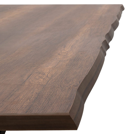 Τραπέζι Walter MDF - Μεταλλικό Χρώμα Καρυδί 200x100x75