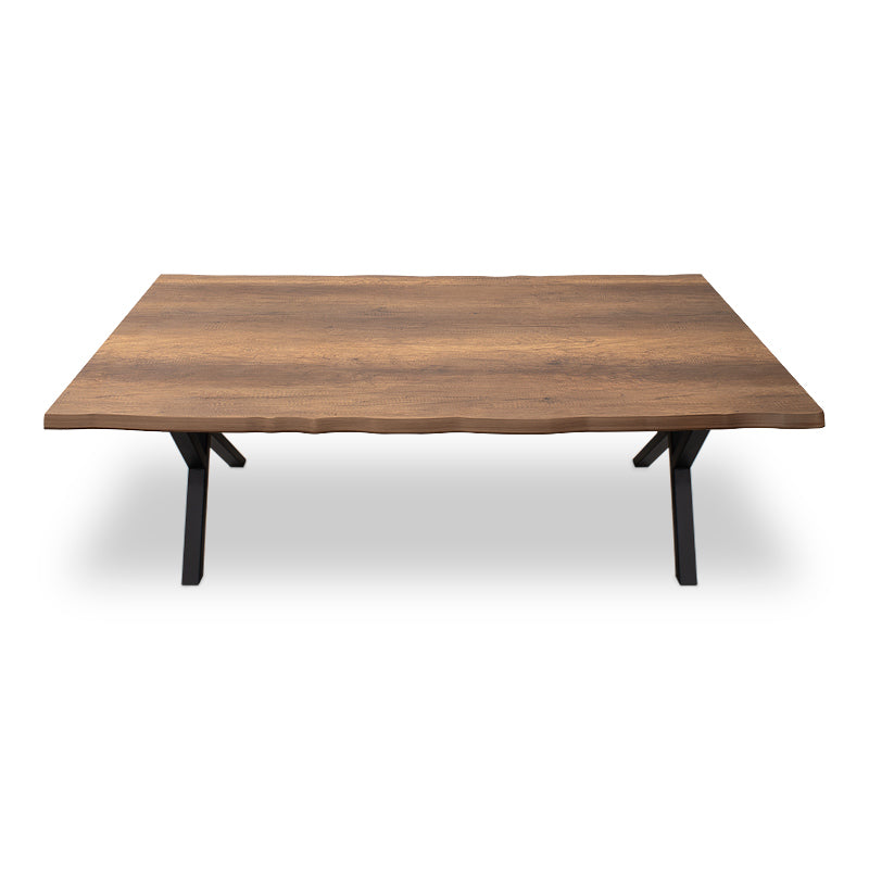Τραπέζι Walter MDF - Μεταλλικό Χρώμα Καρυδί 200x100x75