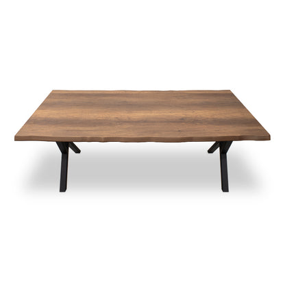 Τραπέζι Walter MDF - Μεταλλικό Χρώμα Καρυδί 200x100x75
