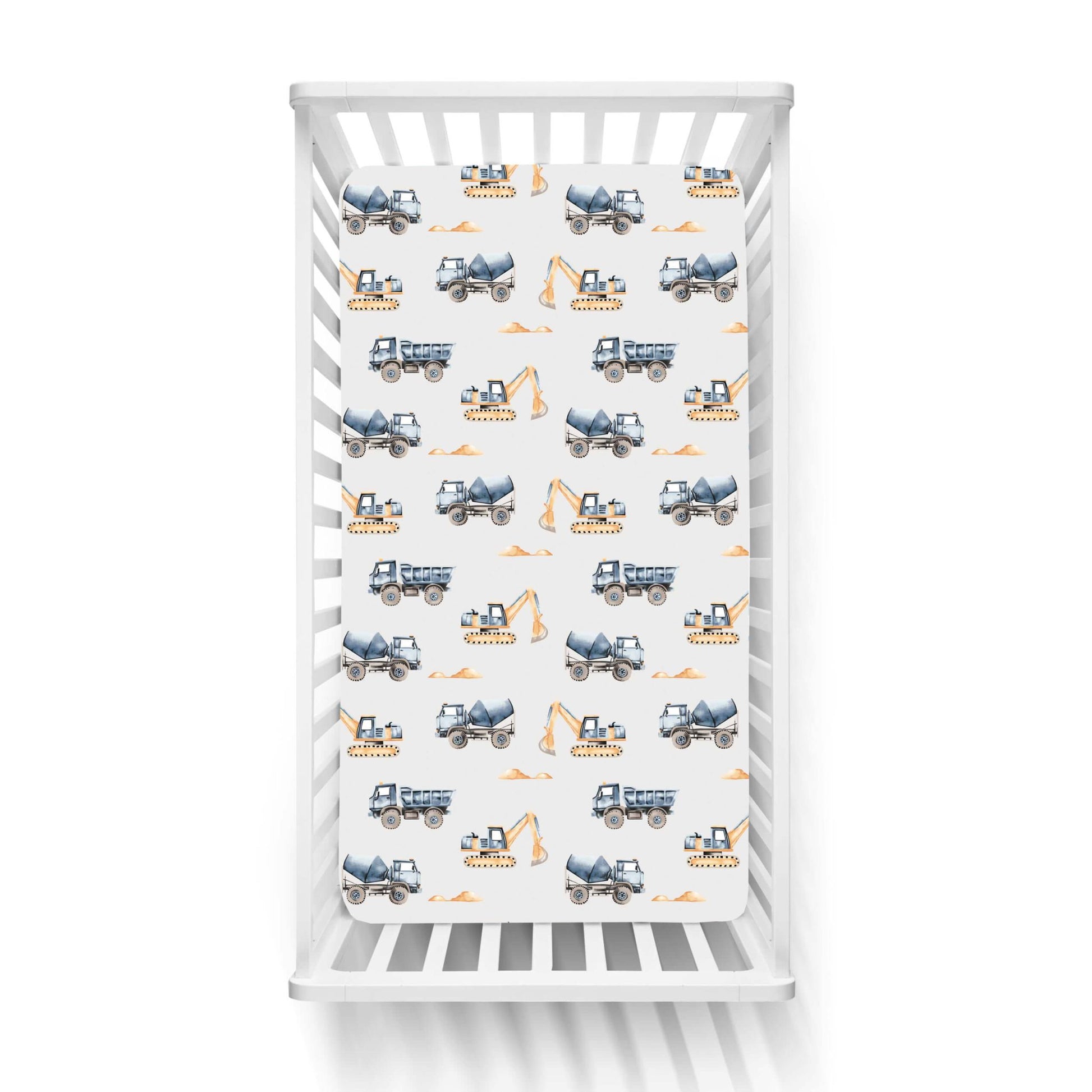 Βρεφικά Σετ Σεντόνι Κούνιας με Λάστιχο Trucks