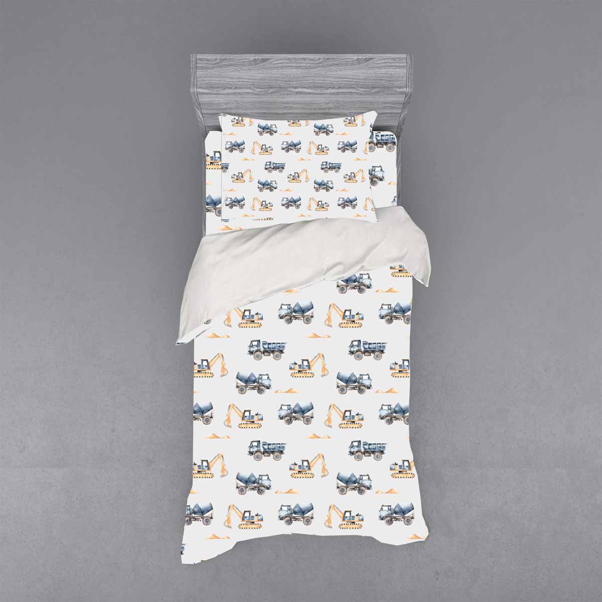 Παιδικό Σεντόνι με Λάστιχο 1x(105x200+30εκ) + 1x(52x72εκ) Trucks