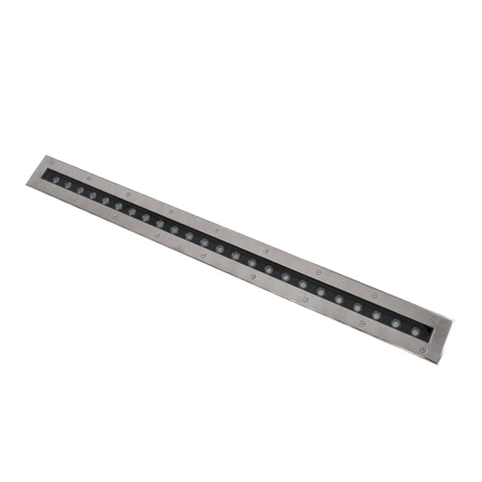 UNDERGROUND-REMVI 90194-B Χωνευτό Φωτιστικό Wall Washer Δαπέδου LED 18W 1440lm 10° DC 24V Αδιάβροχο IP68 L100 x W9 x H7.2cm Μπλε - Ανοξείδωτο Ατσάλι
